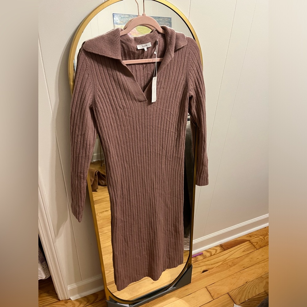 Vince VNeck Wool Sweater Dress size S